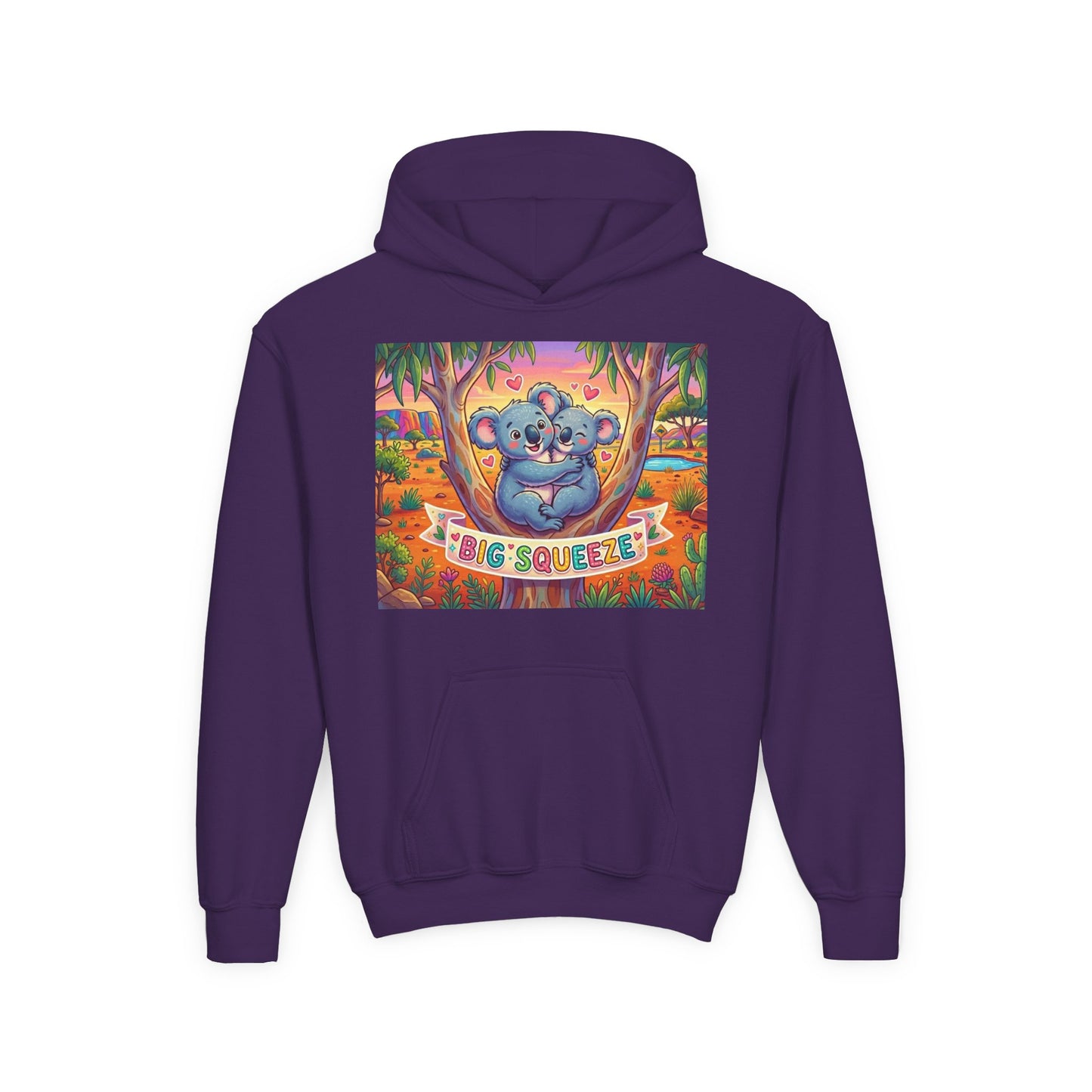 Big Squeeze Koala Youth Heavy Blend Hooded Sweatshirt