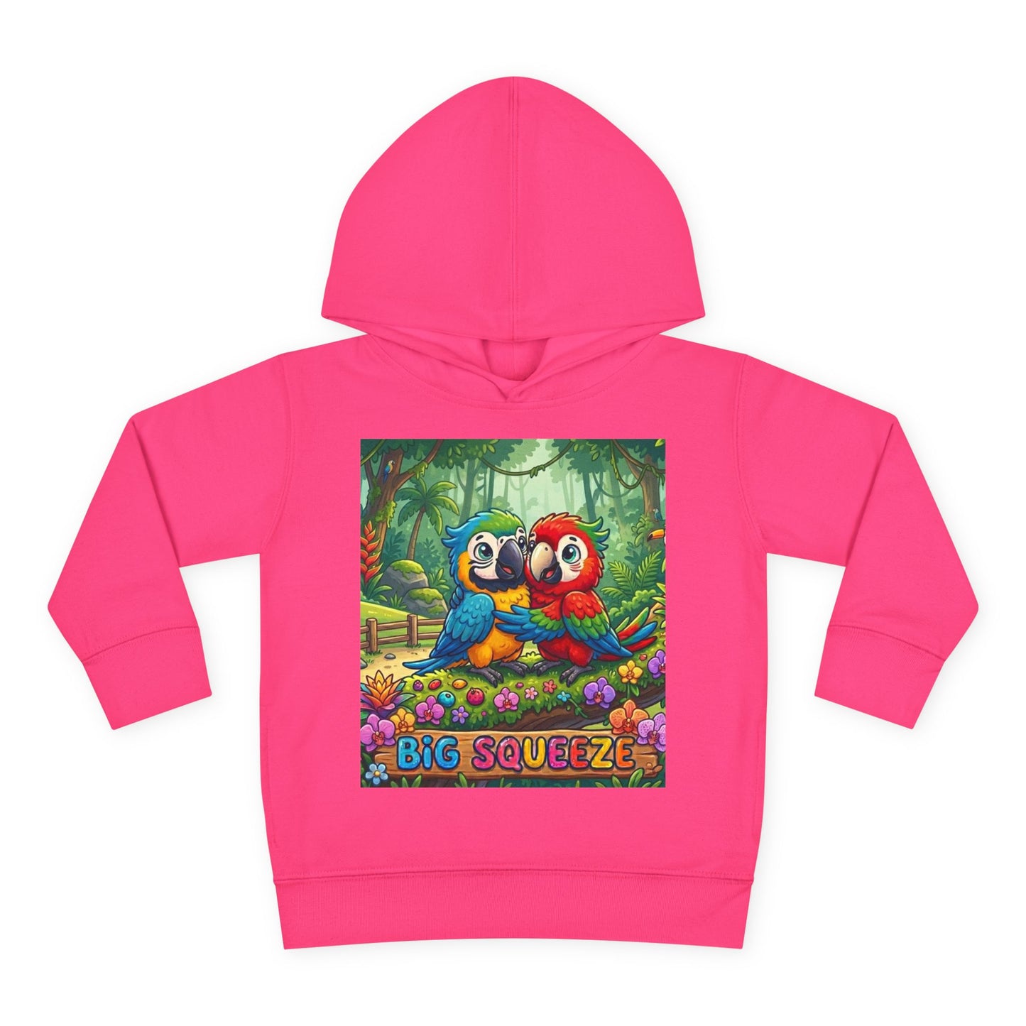 Big Squeeze Macaw Toddler Pullover Fleece Hoodie