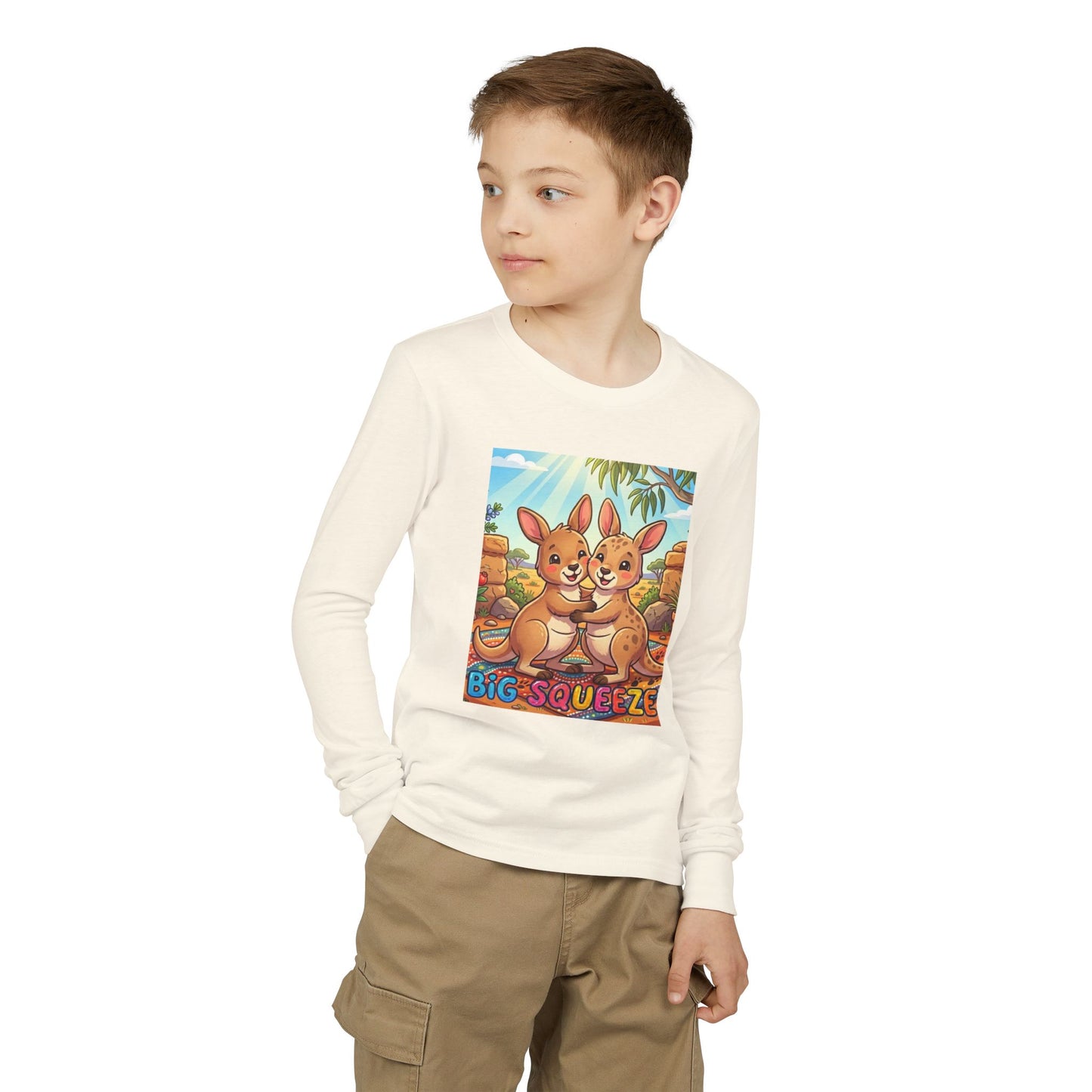 Big Squeeze Kangaroo Youth Jersey Long Sleeve Tee