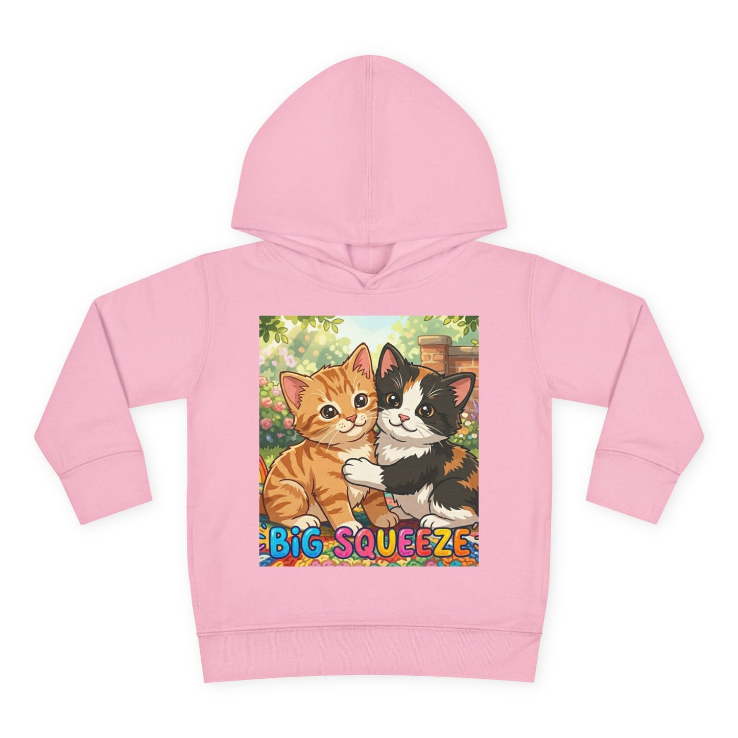 Big Squeeze Kitten Toddler Pullover Fleece Hoodie