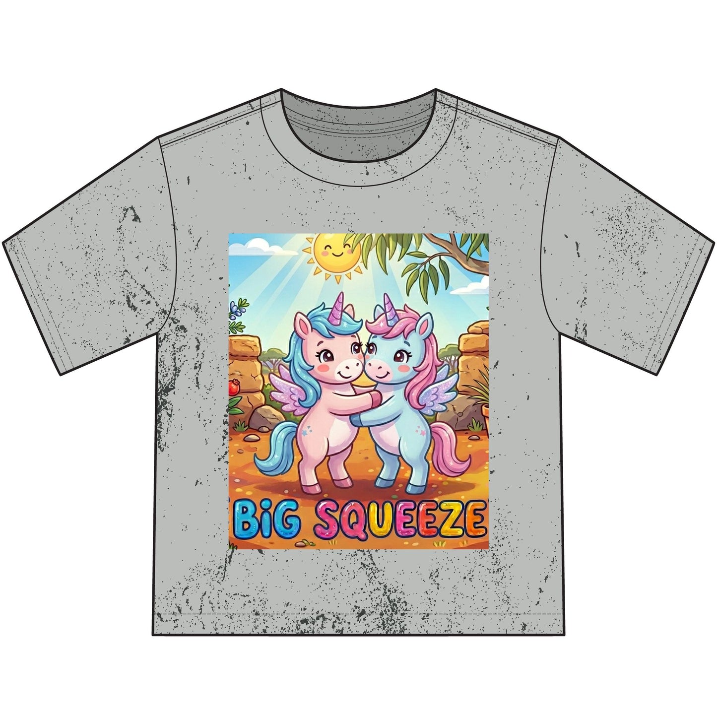 Big Squeeze Unicorn Heavyweight Color Blast Youth T-Shirt