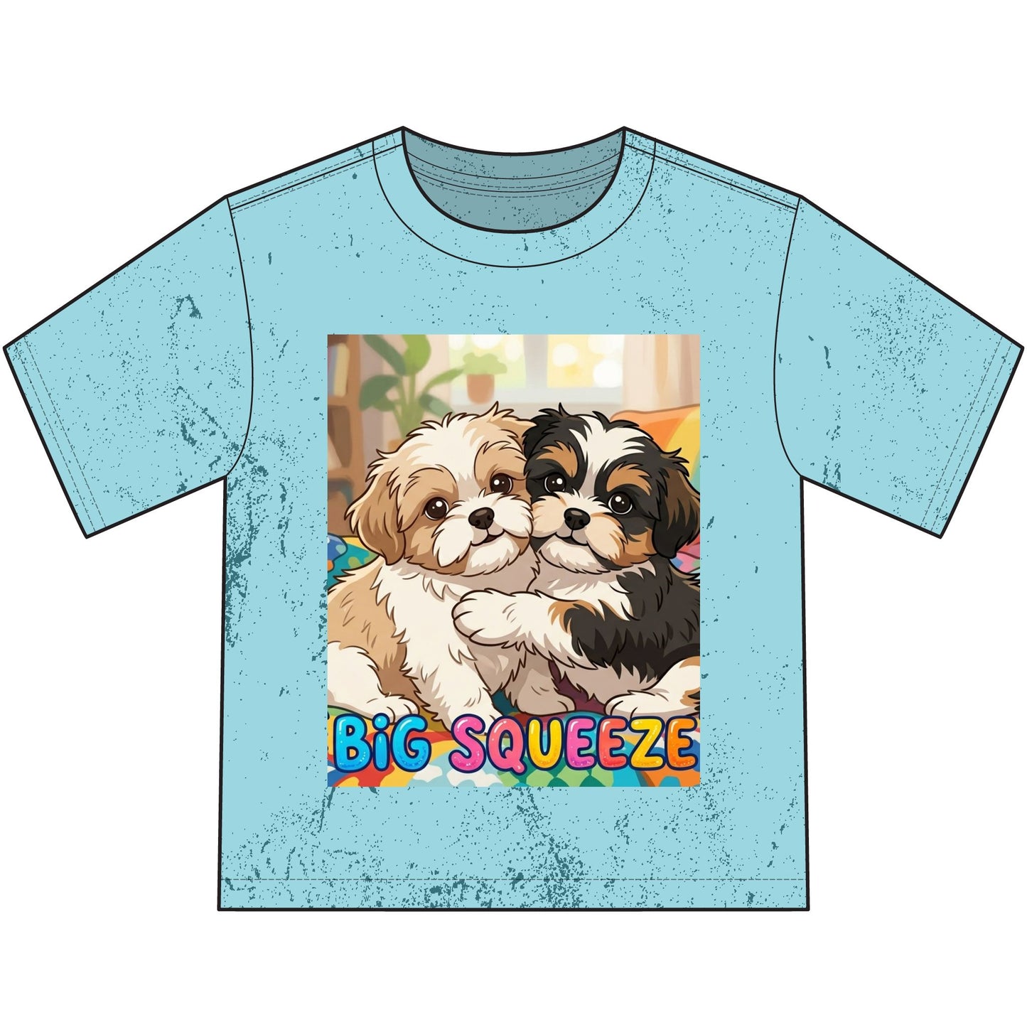 Big Squeeze Shih Tzu Heavyweight Color Blast Youth T-Shirt
