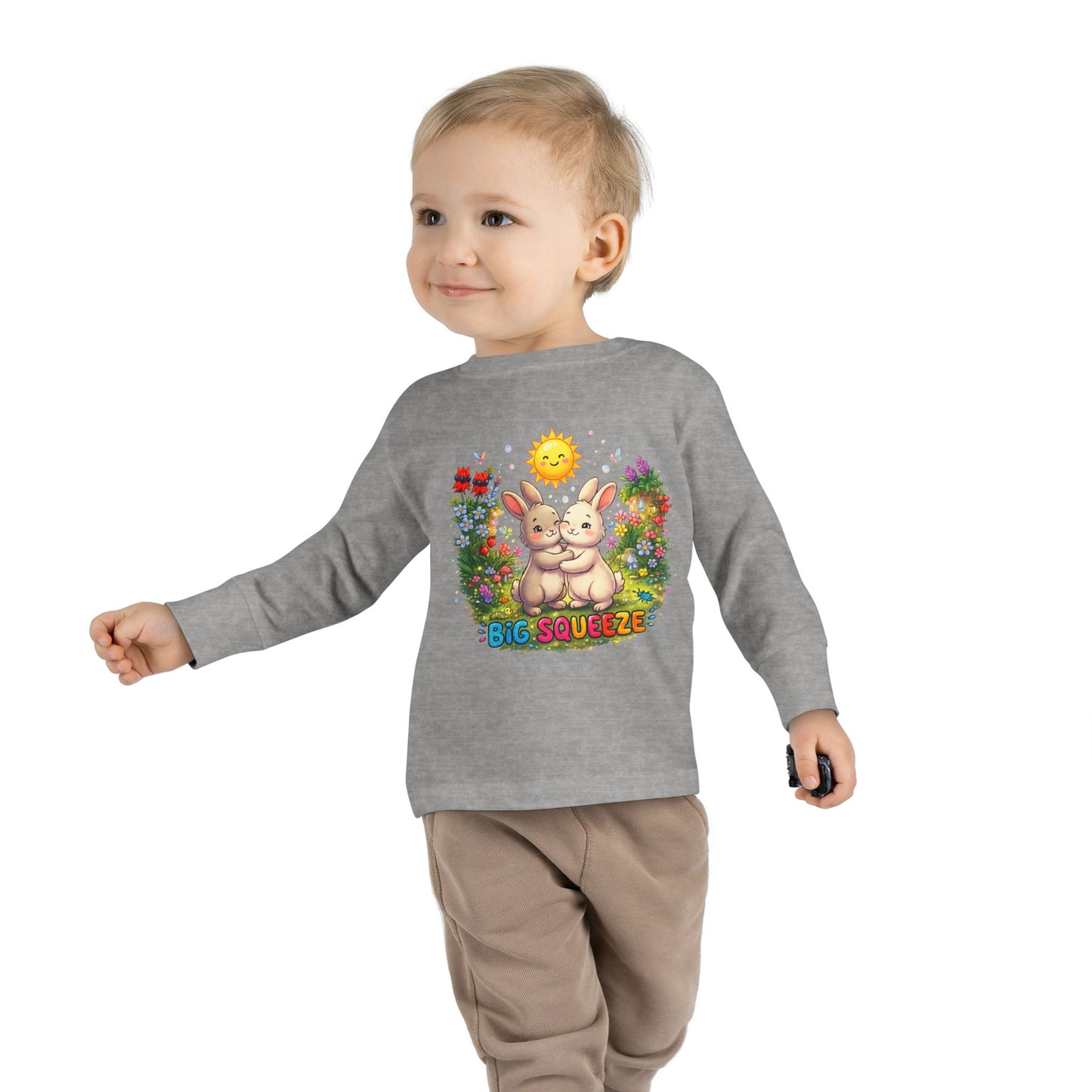 Big Squeeze Bunny Toddler Long Sleeve Tee
