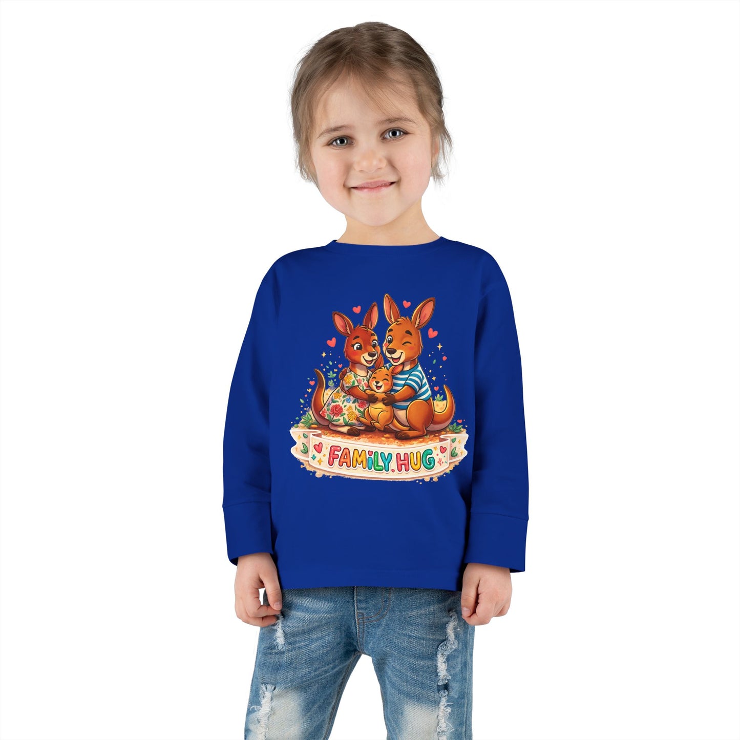 Family Hug Kangaroo Toddler Long Sleeve Tee