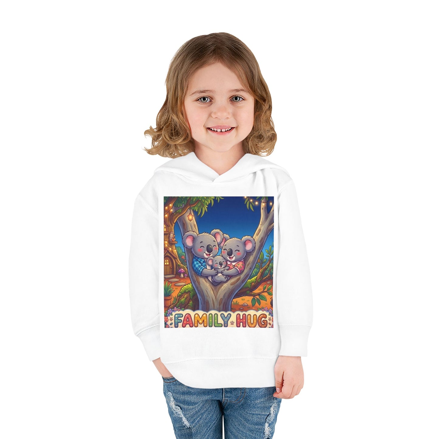 Family Hug Koala Toddler Pullover Fleece Hoodie