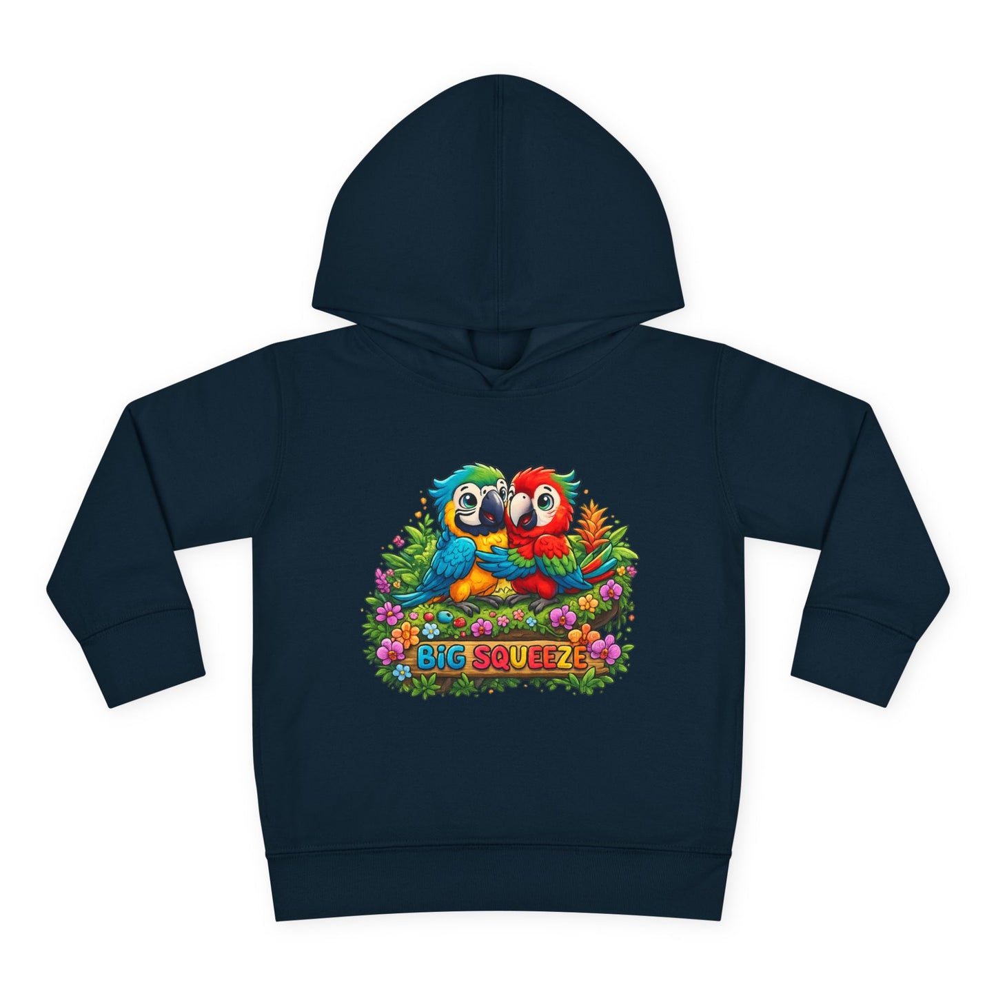 Big Squeeze Macaw Toddler Pullover Fleece Hoodie