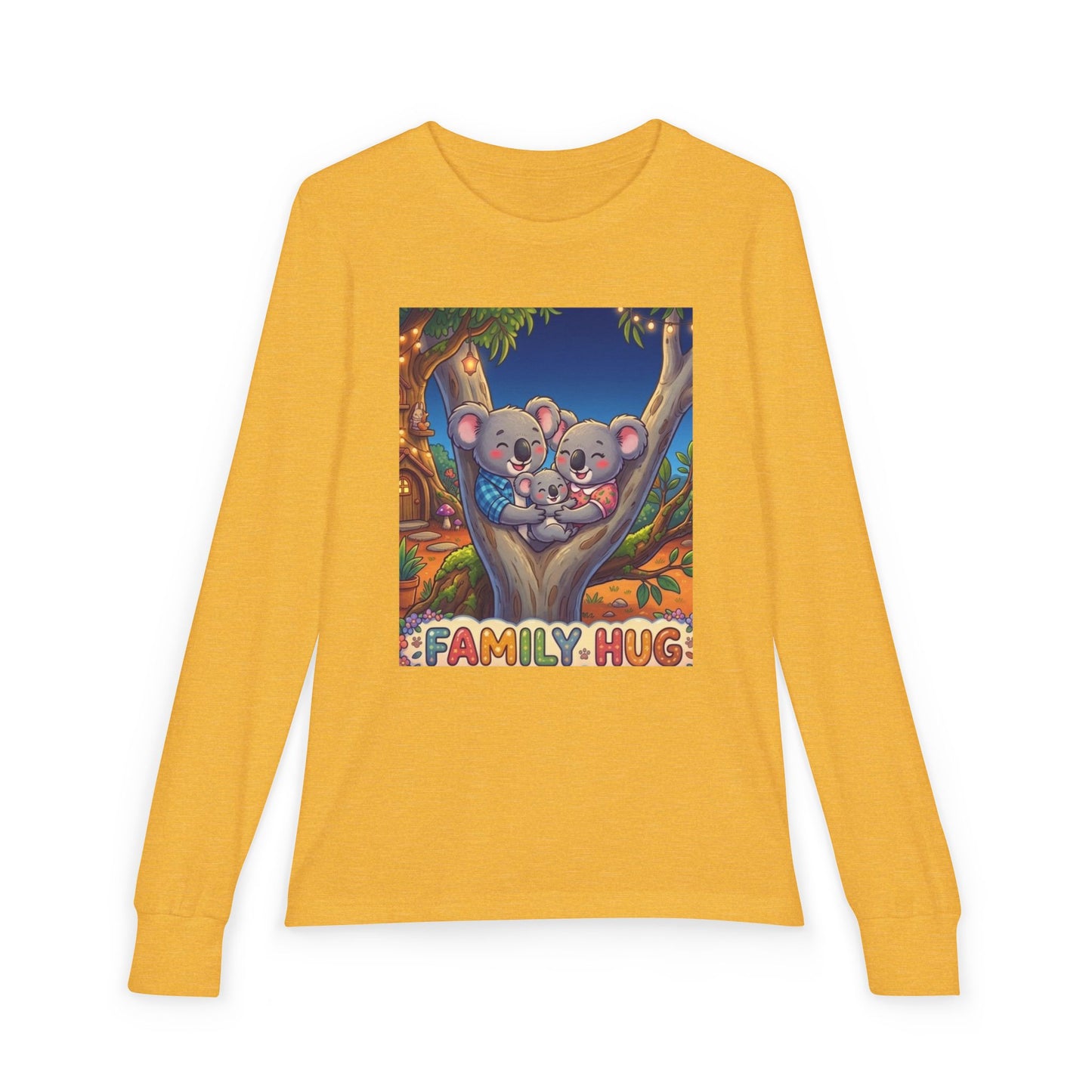 Family Hug Koala Youth Jersey Long Sleeve Tee