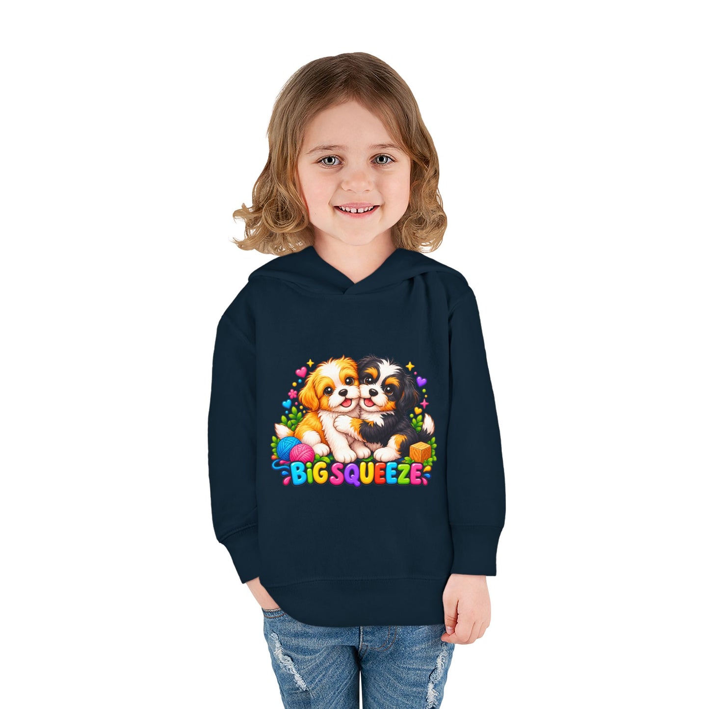 Big Squeeze Shih Tzu Toddler Pullover Fleece Hoodie