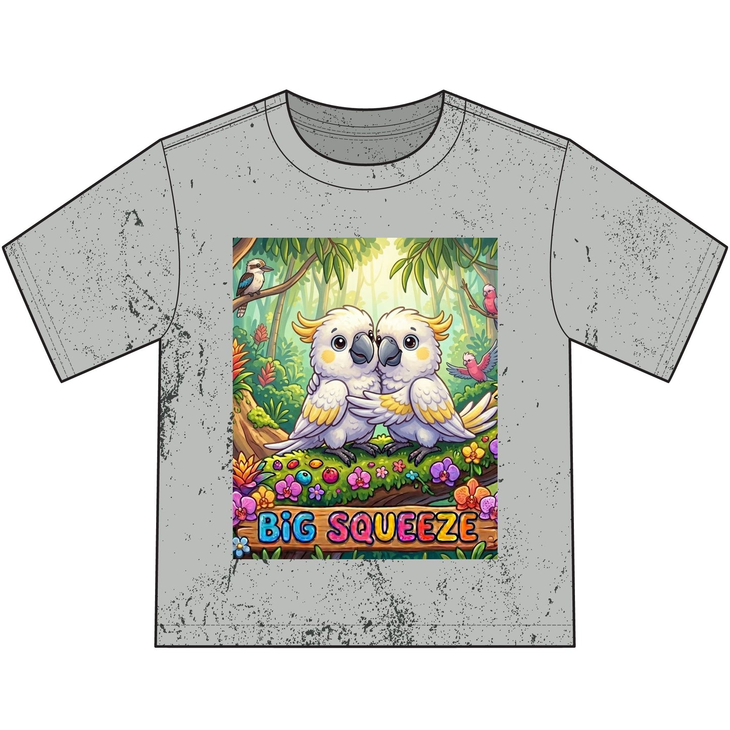 Big Squeeze Cockatoo Heavyweight Color Blast Youth T-Shirt