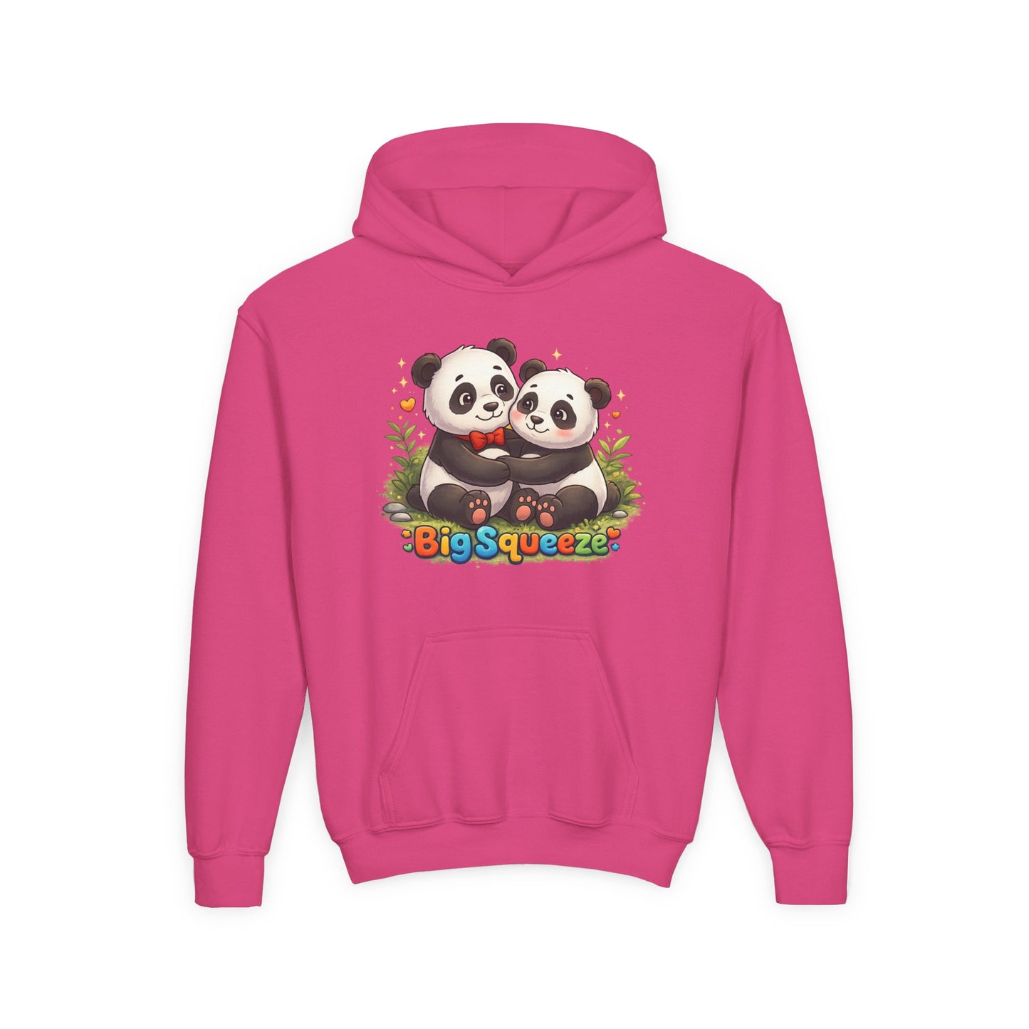 Big Squeeze Panda Youth Heavy Blend Hooded Sweatshirt