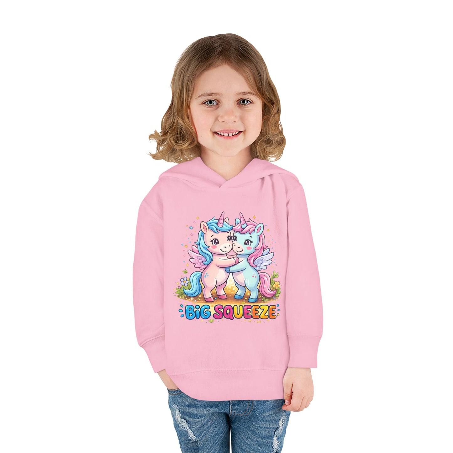 Big Squeeze Unicorn Toddler Pullover Fleece Hoodie
