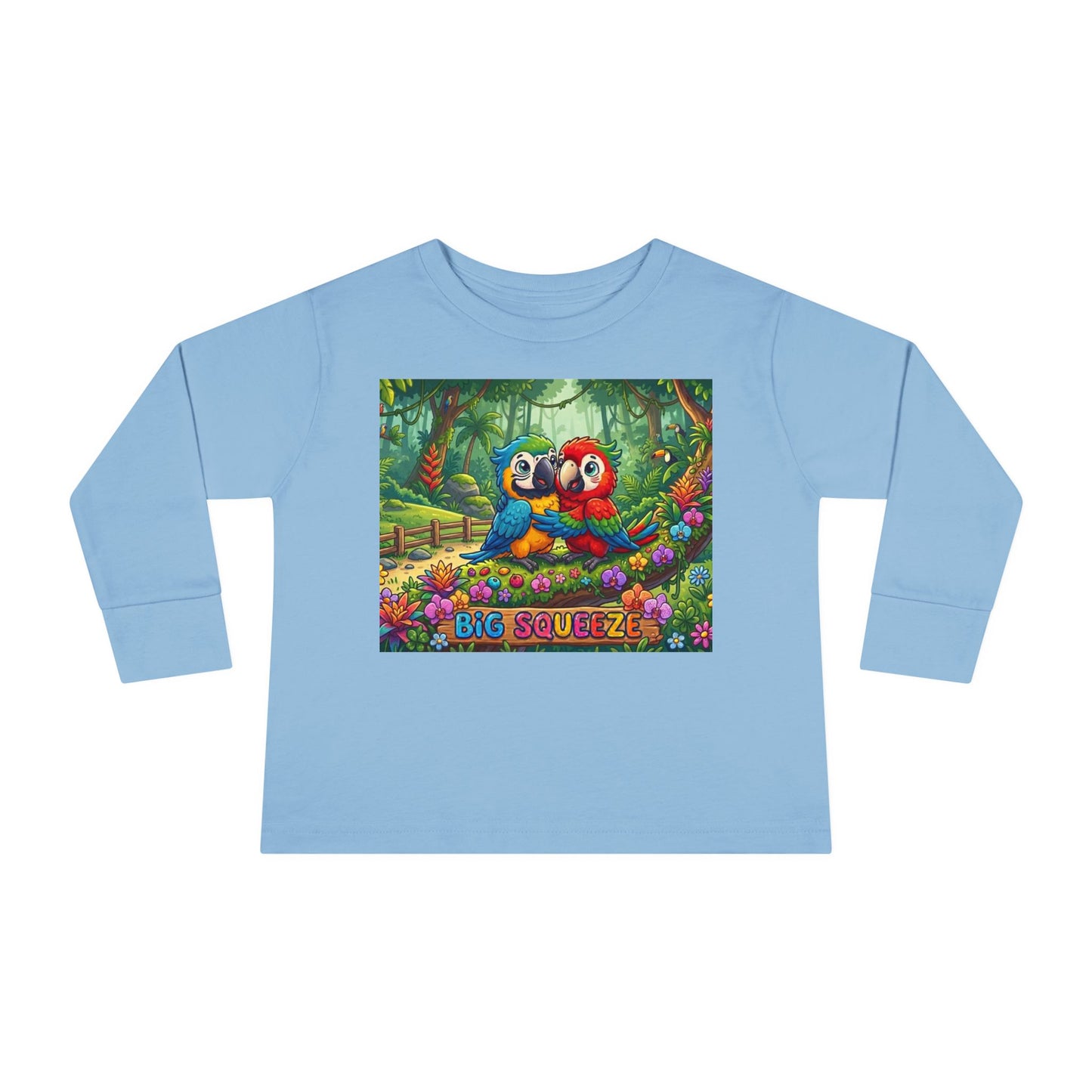 Big Squeeze Macaw Toddler Long Sleeve Tee