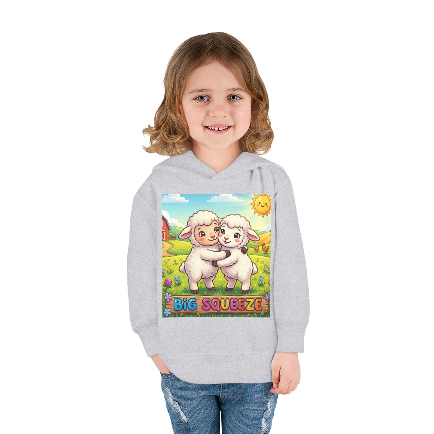 Big Squeeze Lamb Toddler Pullover Fleece Hoodie