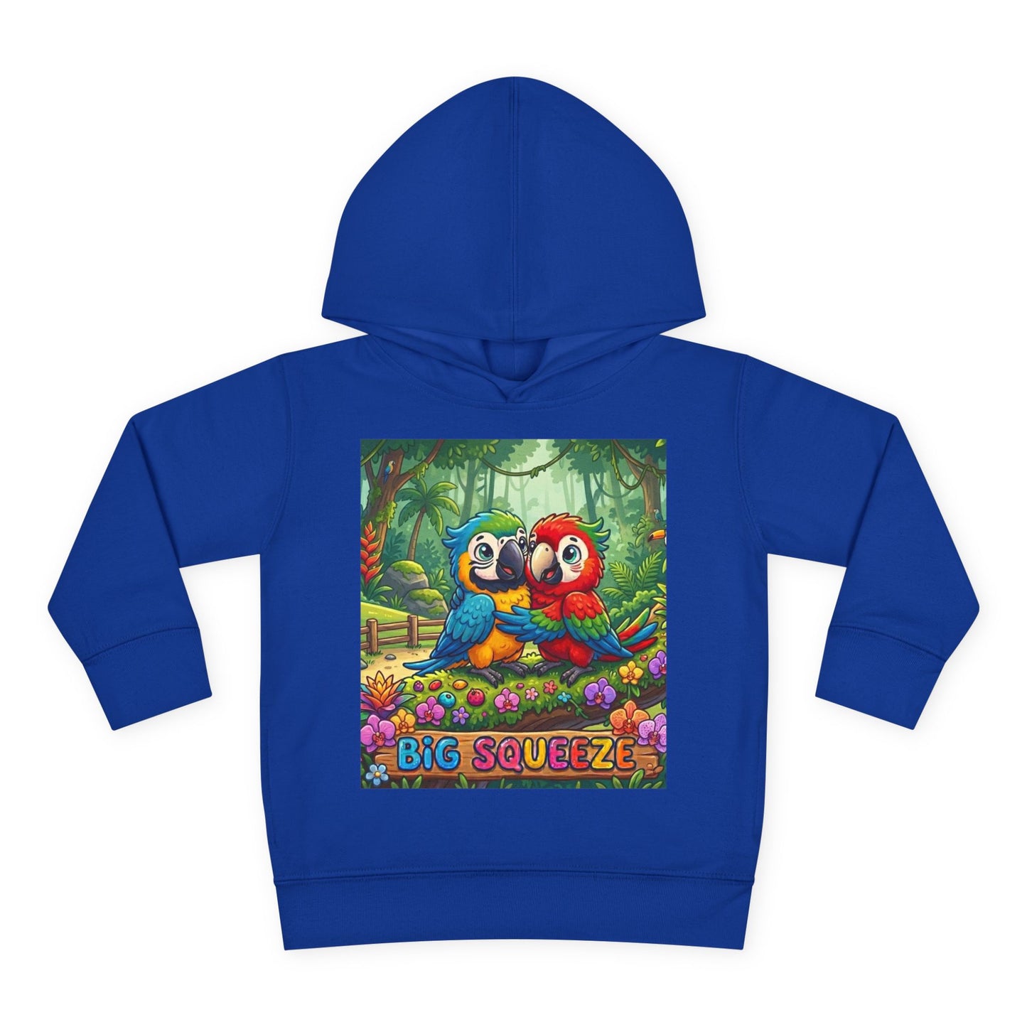 Big Squeeze Macaw Toddler Pullover Fleece Hoodie