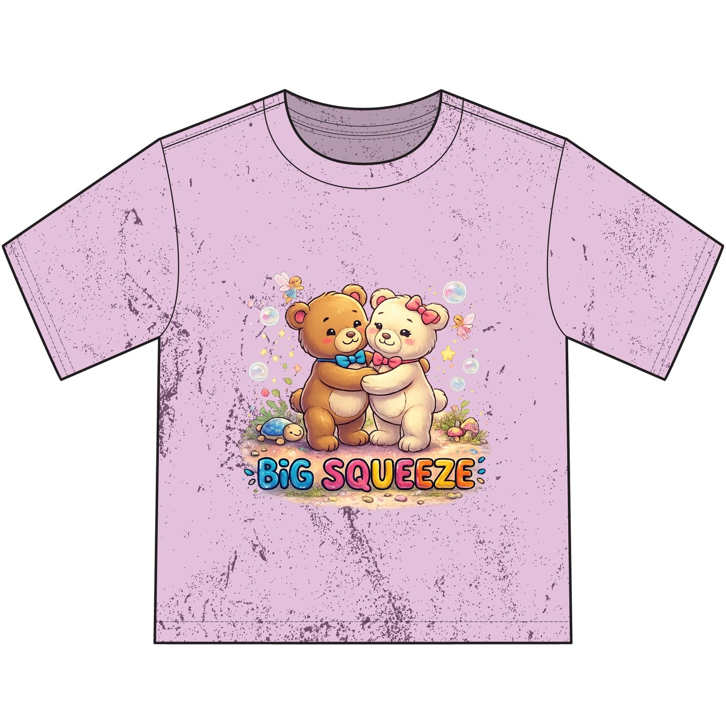 Big Squeeze Teddy Heavyweight Color Blast Youth T-Shirt