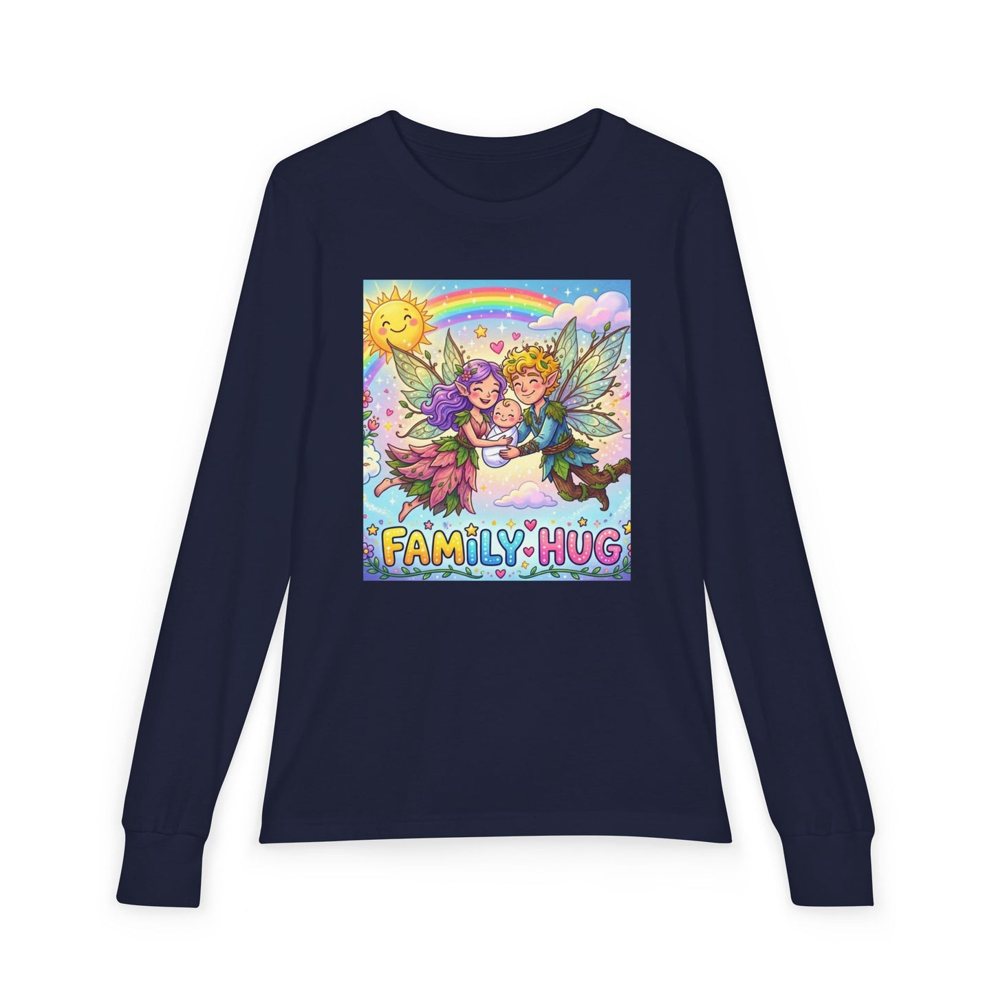 Family Hug Fairy Youth Jersey Long Sleeve Tee