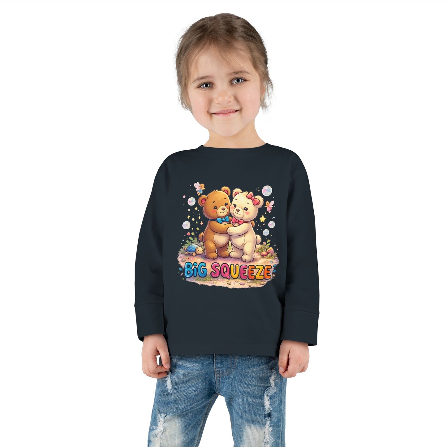 Big Squeeze Teddy Toddler Long Sleeve Tee