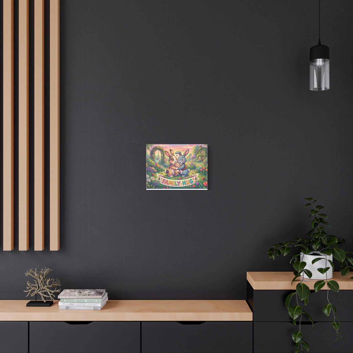 Family Hug Bunny Classic Canvas