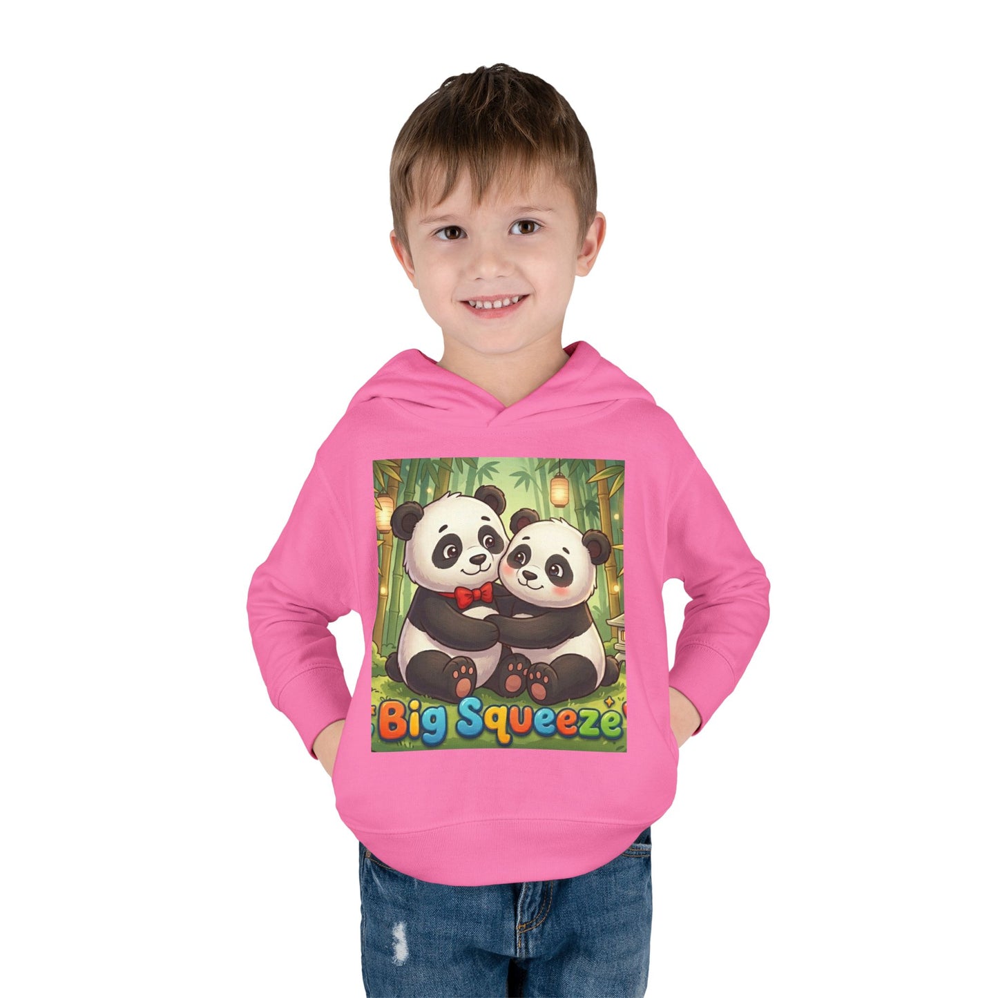 Big Squeeze Panda Toddler Pullover Fleece Hoodie