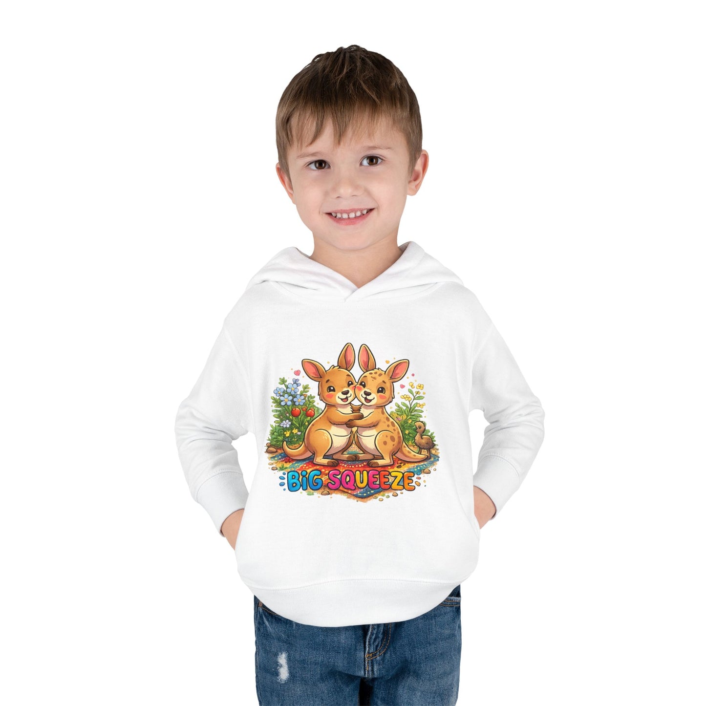 Big Squeeze Kangaroo Toddler Pullover Fleece Hoodie
