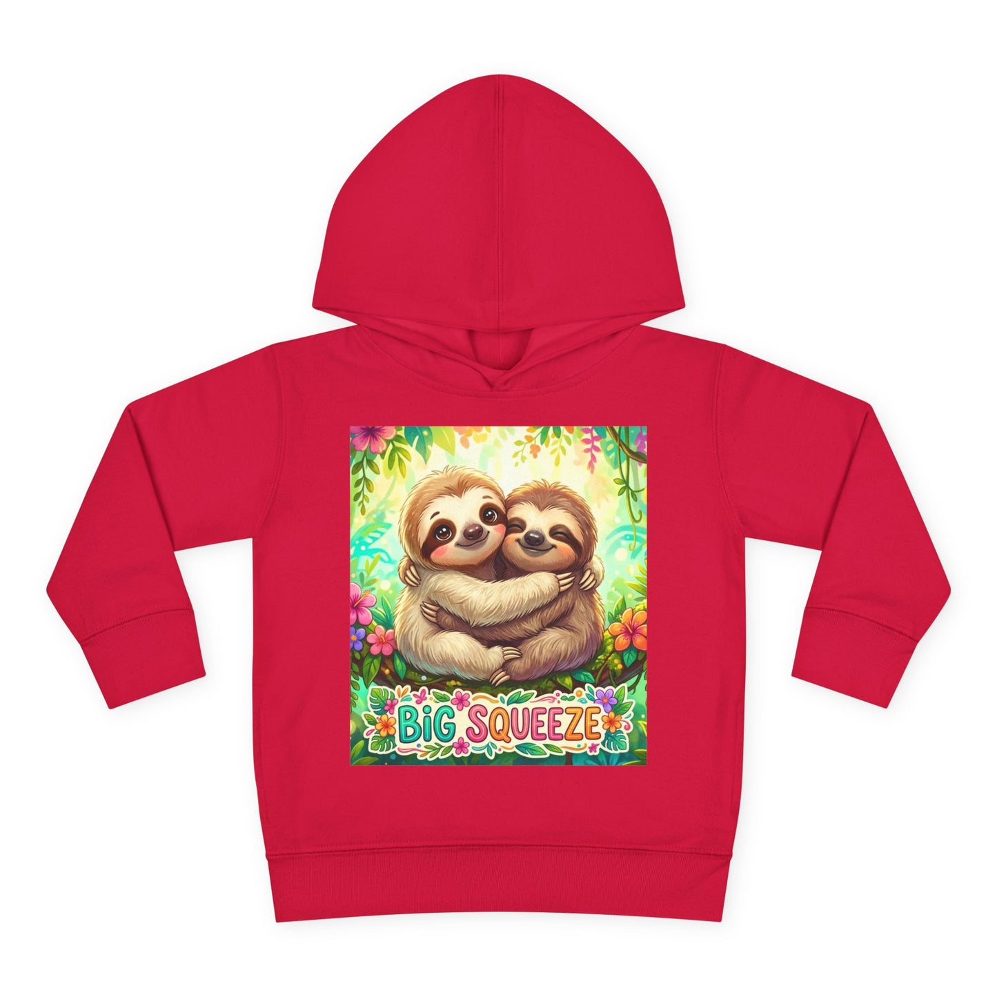 Big Squeeze Sloth Toddler Pullover Fleece Hoodie