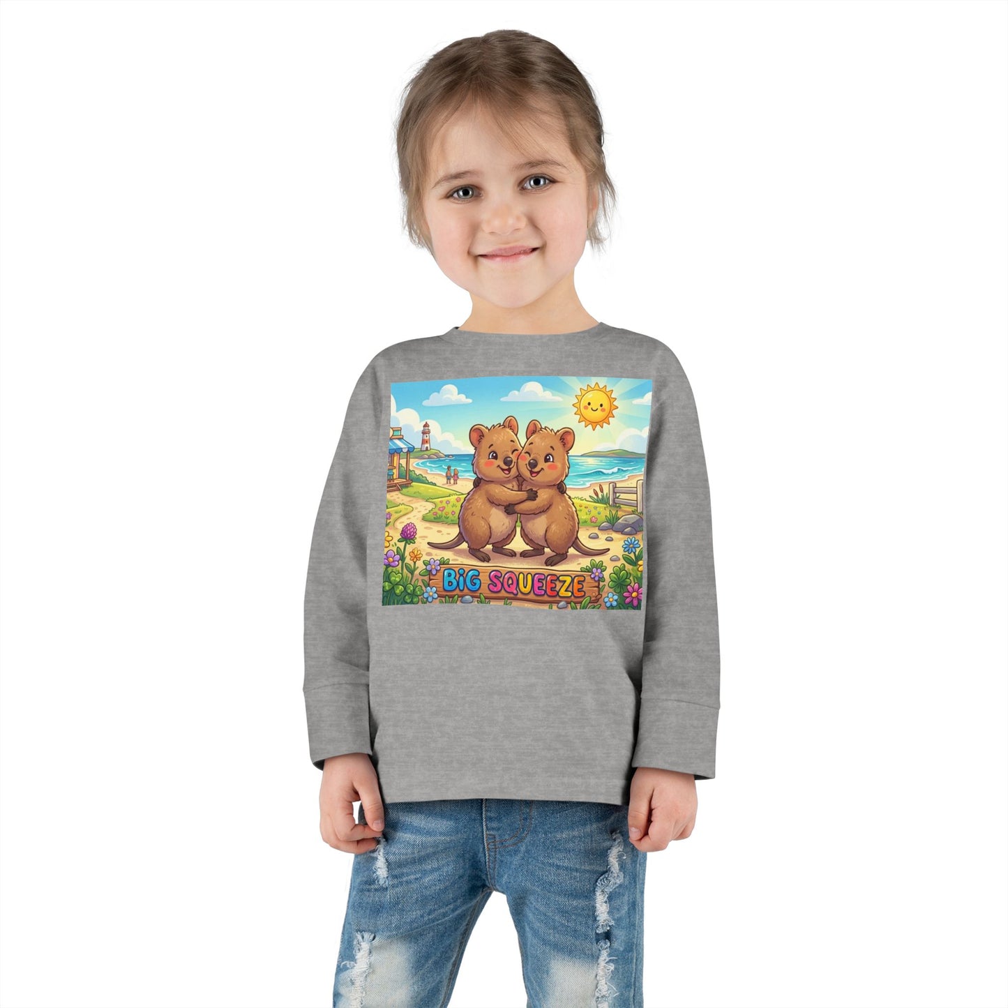 Big Squeeze Quokka Toddler Long Sleeve Tee