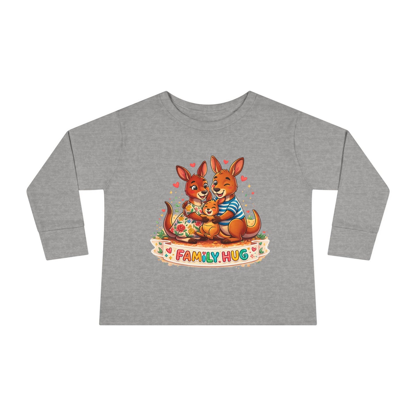 Family Hug Kangaroo Toddler Long Sleeve Tee