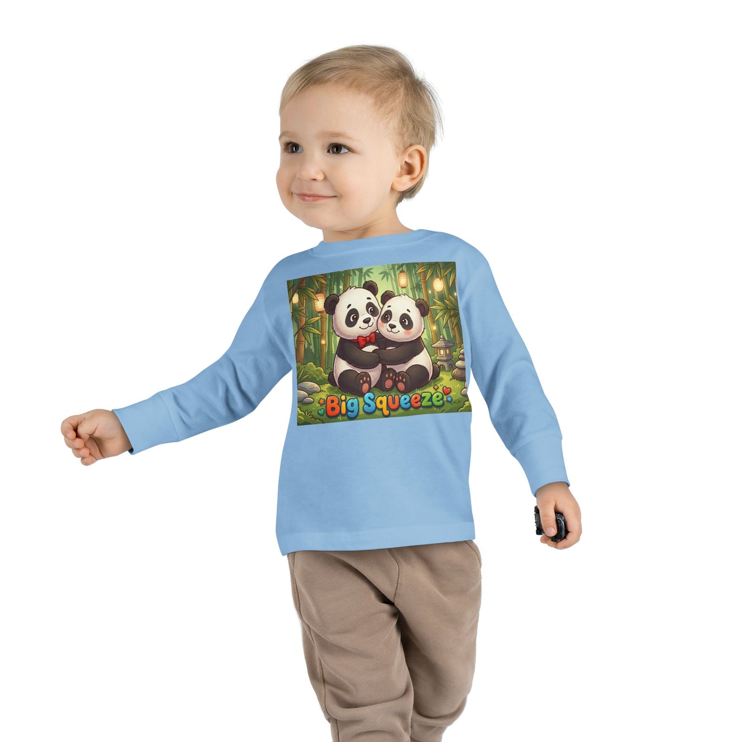 Big Squeeze Panda Toddler Long Sleeve Tee