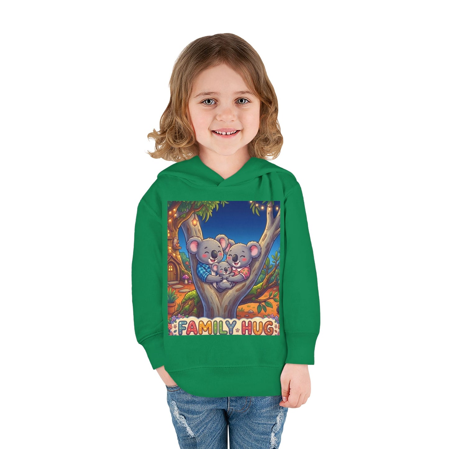 Family Hug Koala Toddler Pullover Fleece Hoodie