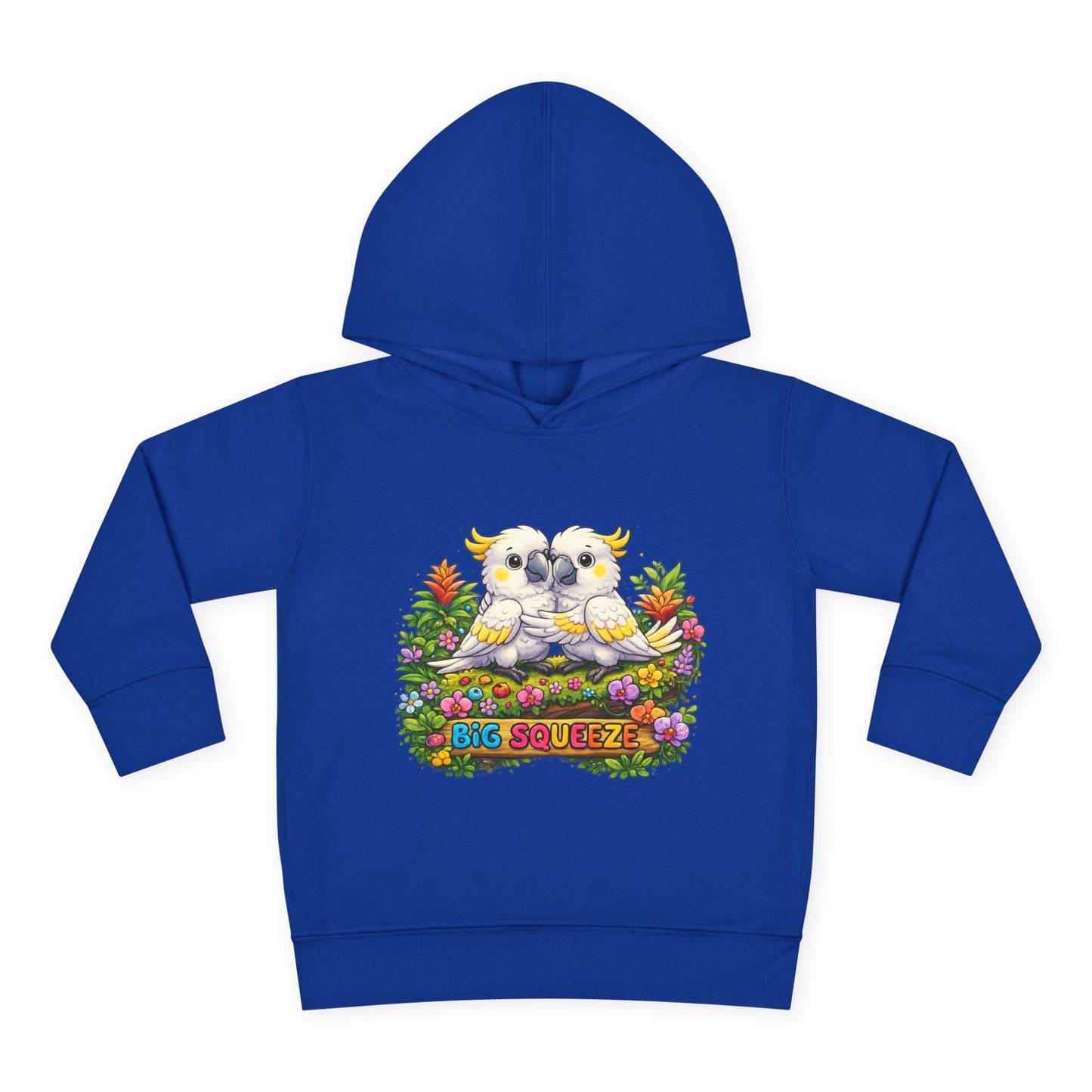 Big Squeeze Cockatoo Toddler Pullover Fleece Hoodie