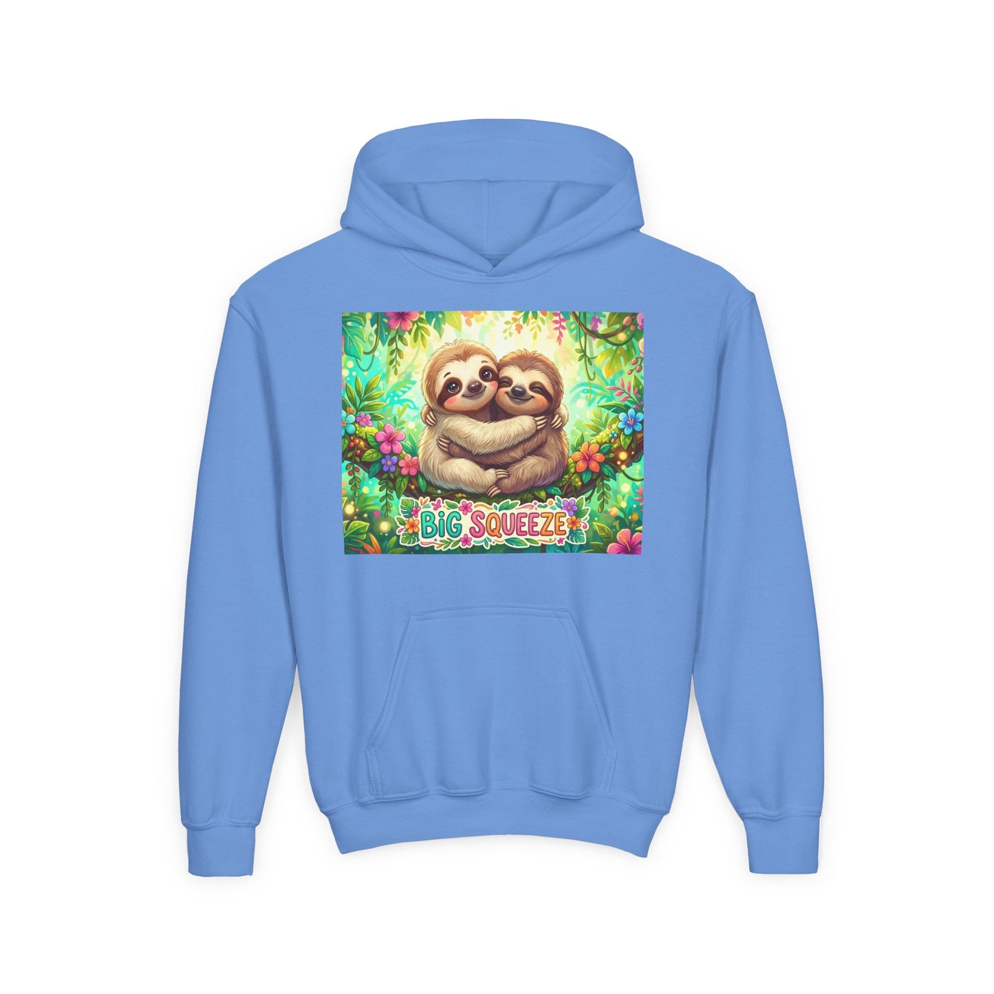 Big Squeeze Sloth Youth Heavy Blend Hooded Sweatshirt