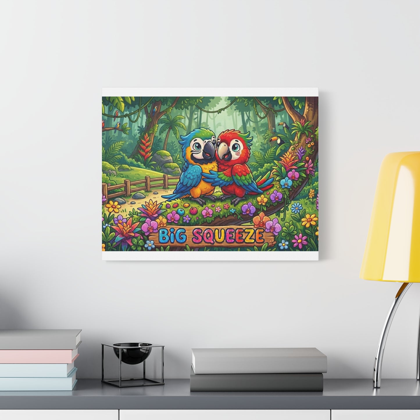 Big Squeeze Macaw Classic Canvas