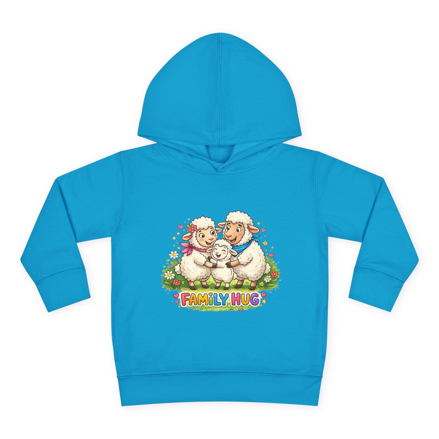 Family Hug Lamb Toddler Pullover Fleece Hoodie