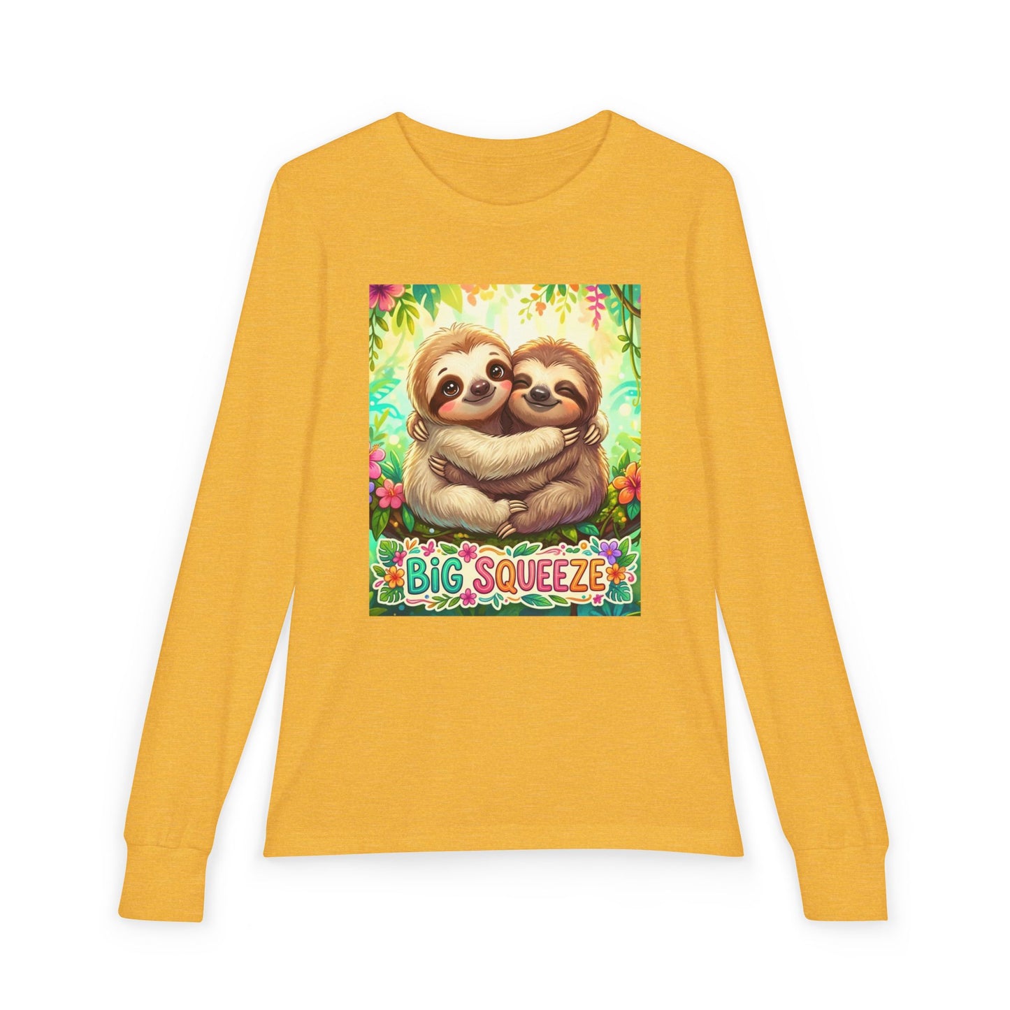 Big Squeeze Sloth Youth Jersey Long Sleeve Tee