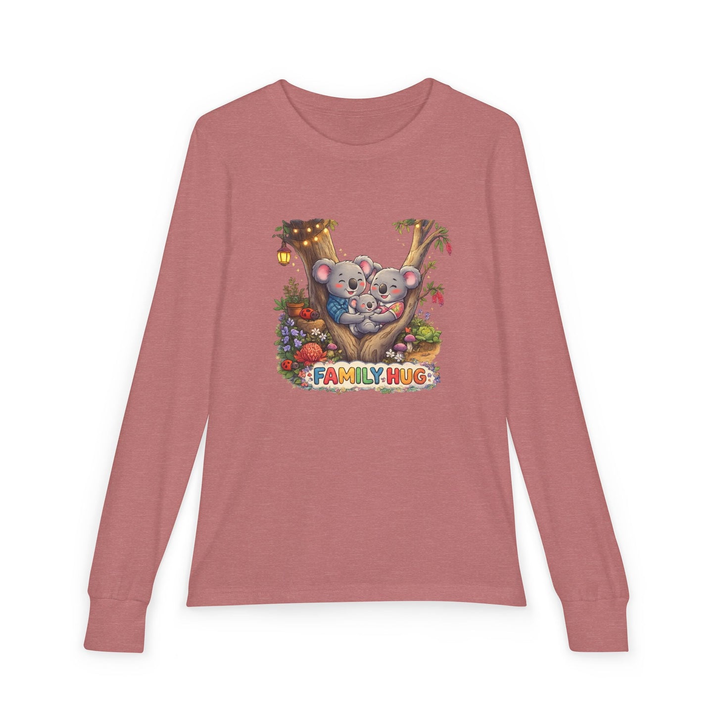 Family Hug Koala Youth Jersey Long Sleeve Tee