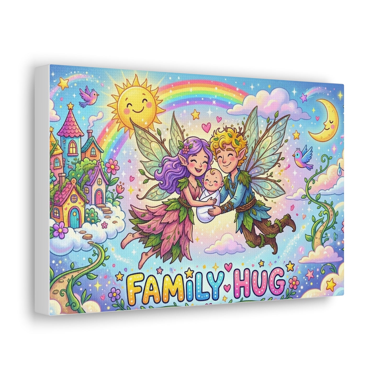 Family Hug Fairy Classic Canvas