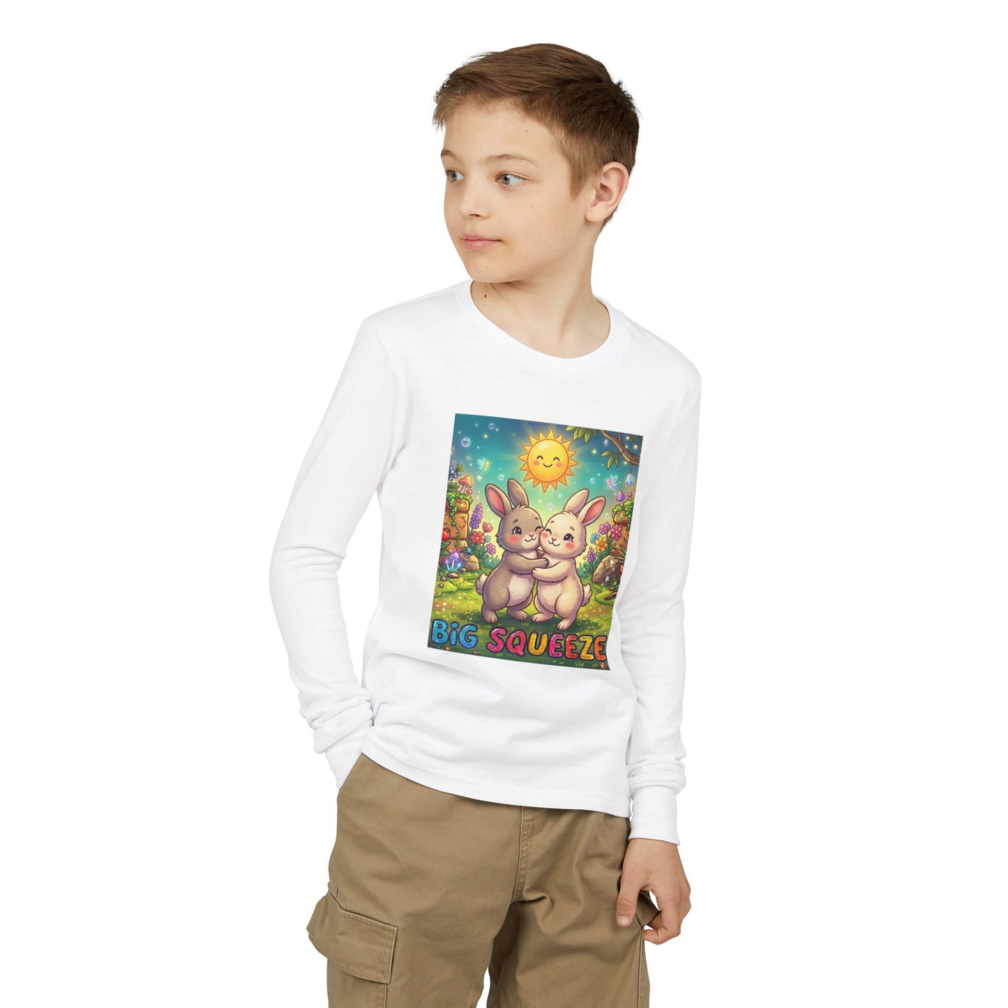 Big Squeeze Bunny Youth Jersey Long Sleeve Tee