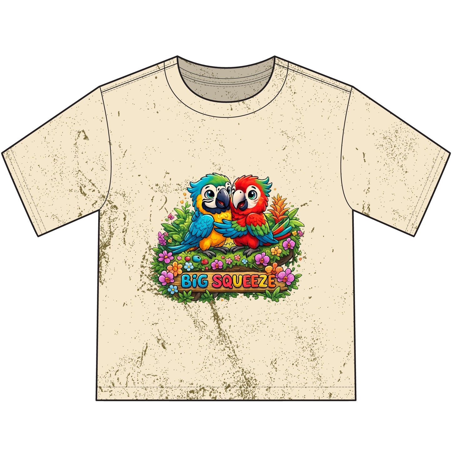 Big Squeeze Macaw Heavyweight Color Blast Youth T-Shirt