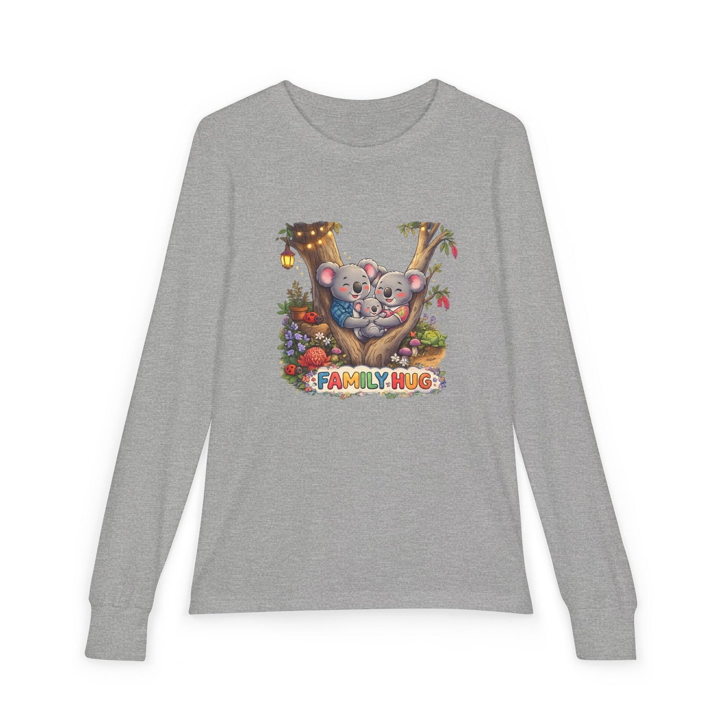 Family Hug Koala Youth Jersey Long Sleeve Tee