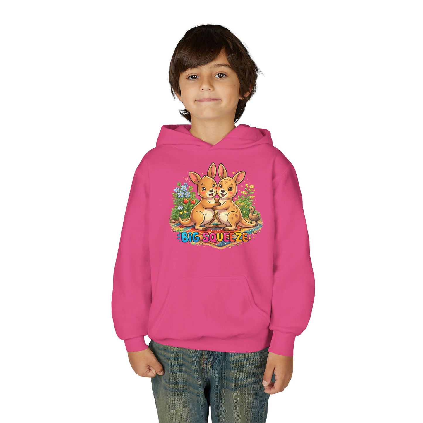 Big Sueeze Kangaroo Youth Heavy Blend Hooded Sweatshirt