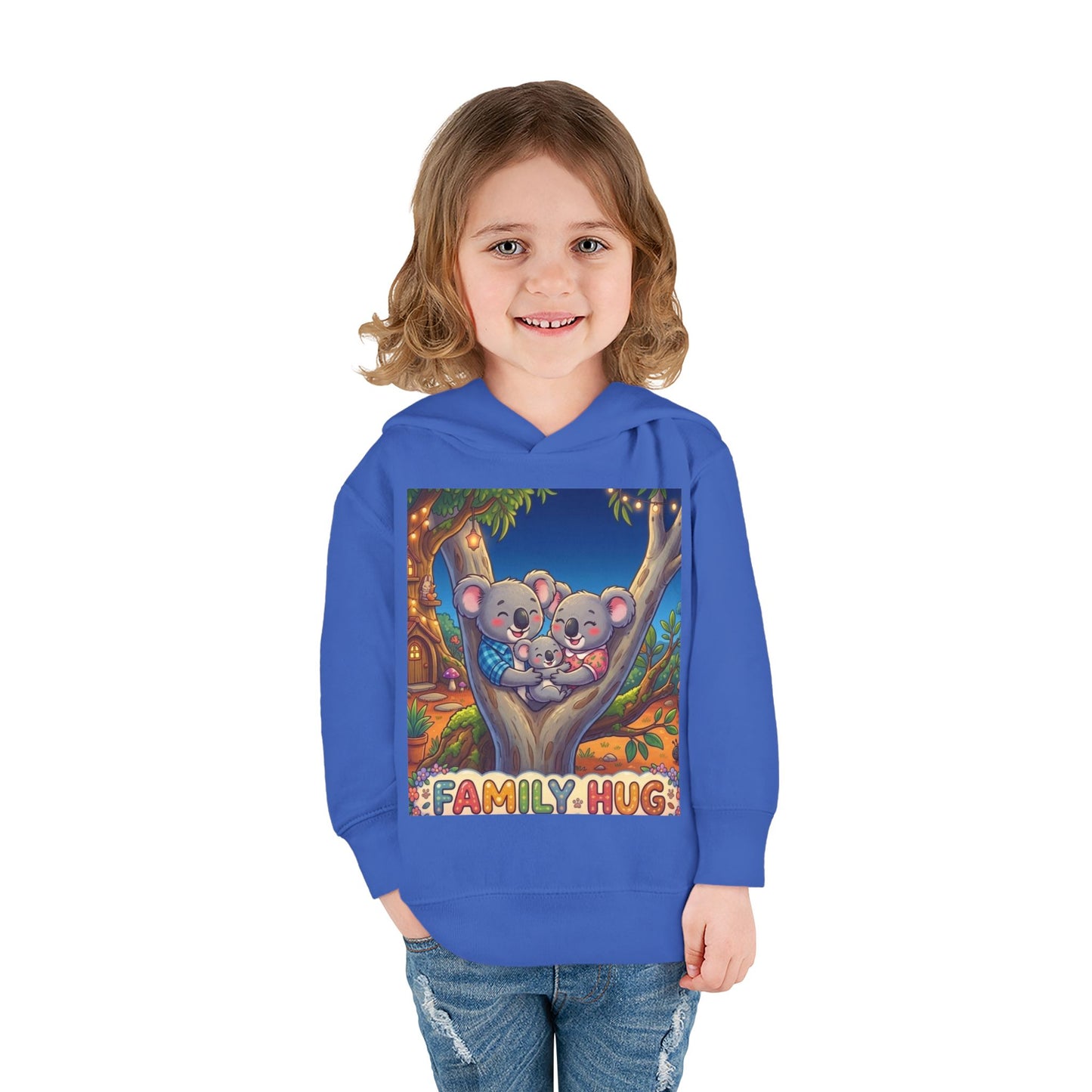 Family Hug Koala Toddler Pullover Fleece Hoodie