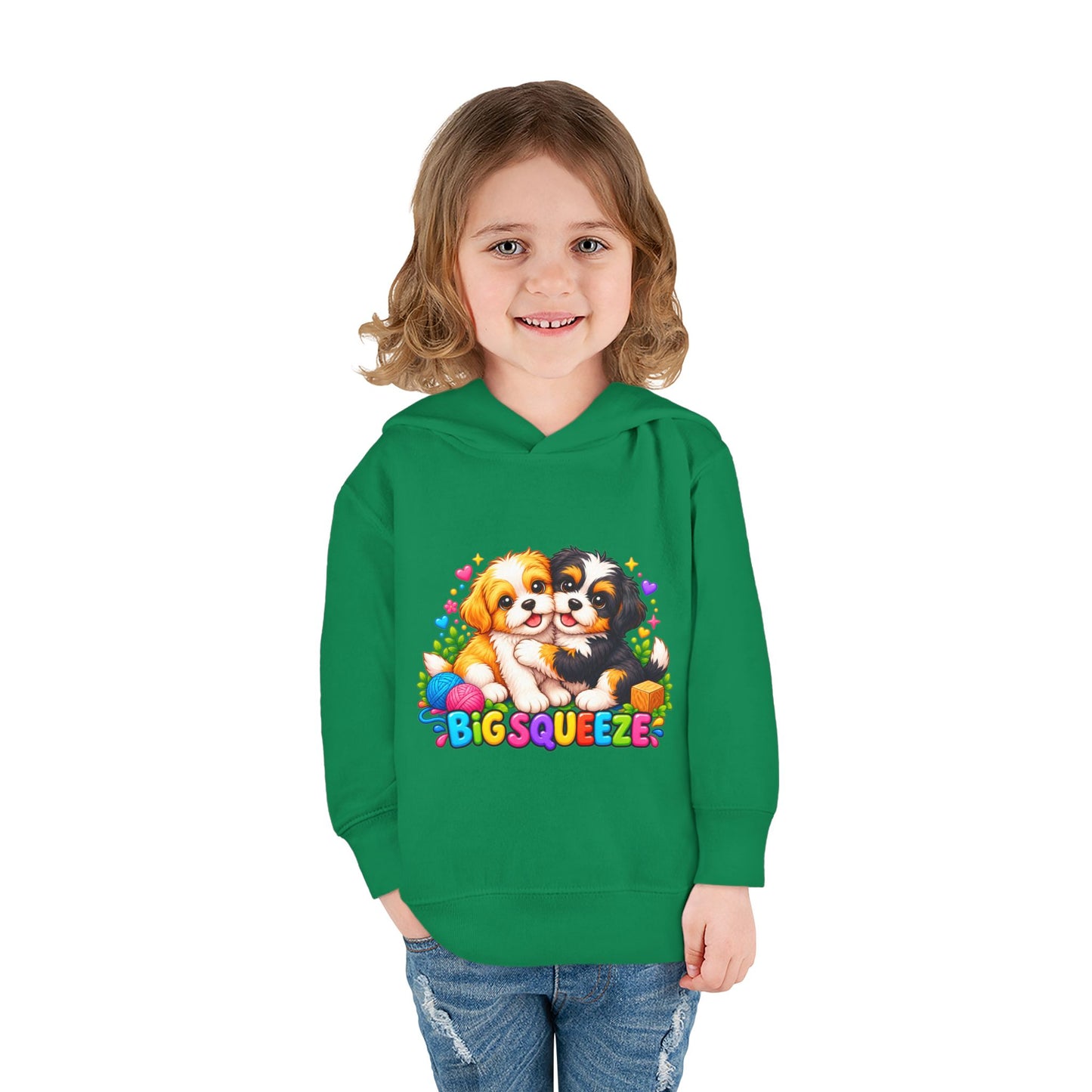 Big Squeeze Shih Tzu Toddler Pullover Fleece Hoodie