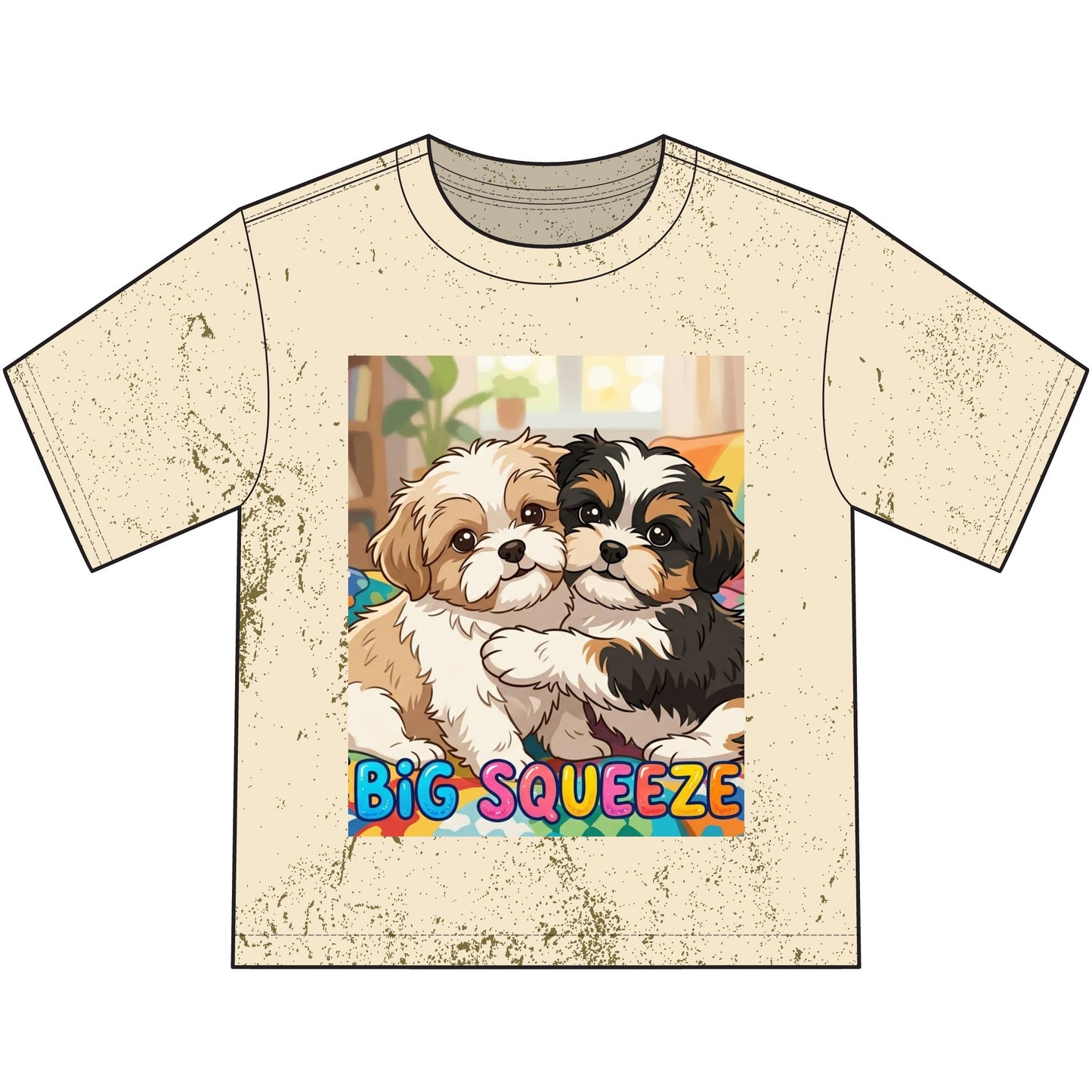 Big Squeeze Shih Tzu Heavyweight Color Blast Youth T-Shirt