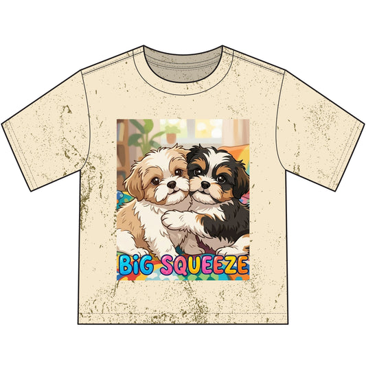 Big Squeeze Shih Tzu Heavyweight Color Blast Youth T-Shirt