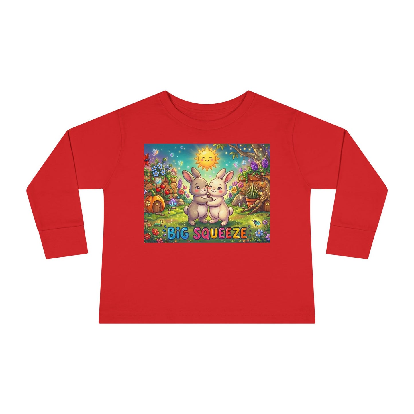 Big Squeeze Bunny Toddler Long Sleeve Tee
