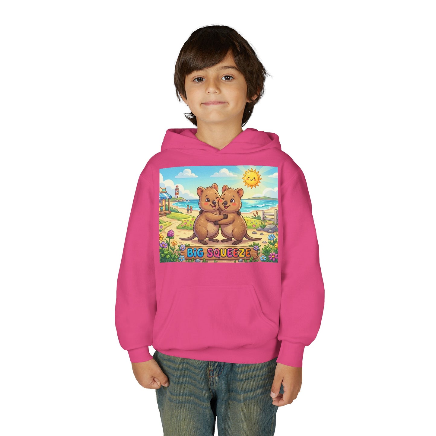 Big Squeeze Quokka Youth Heavy Blend Hooded Sweatshirt