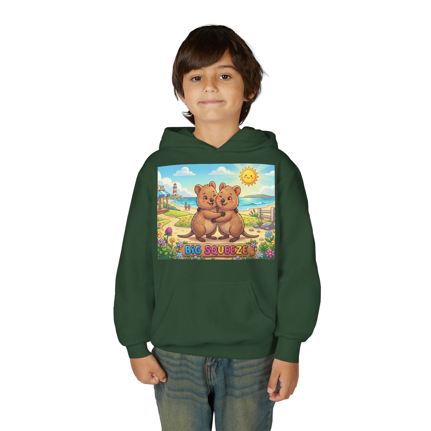 Big Squeeze Quokka Youth Heavy Blend Hooded Sweatshirt