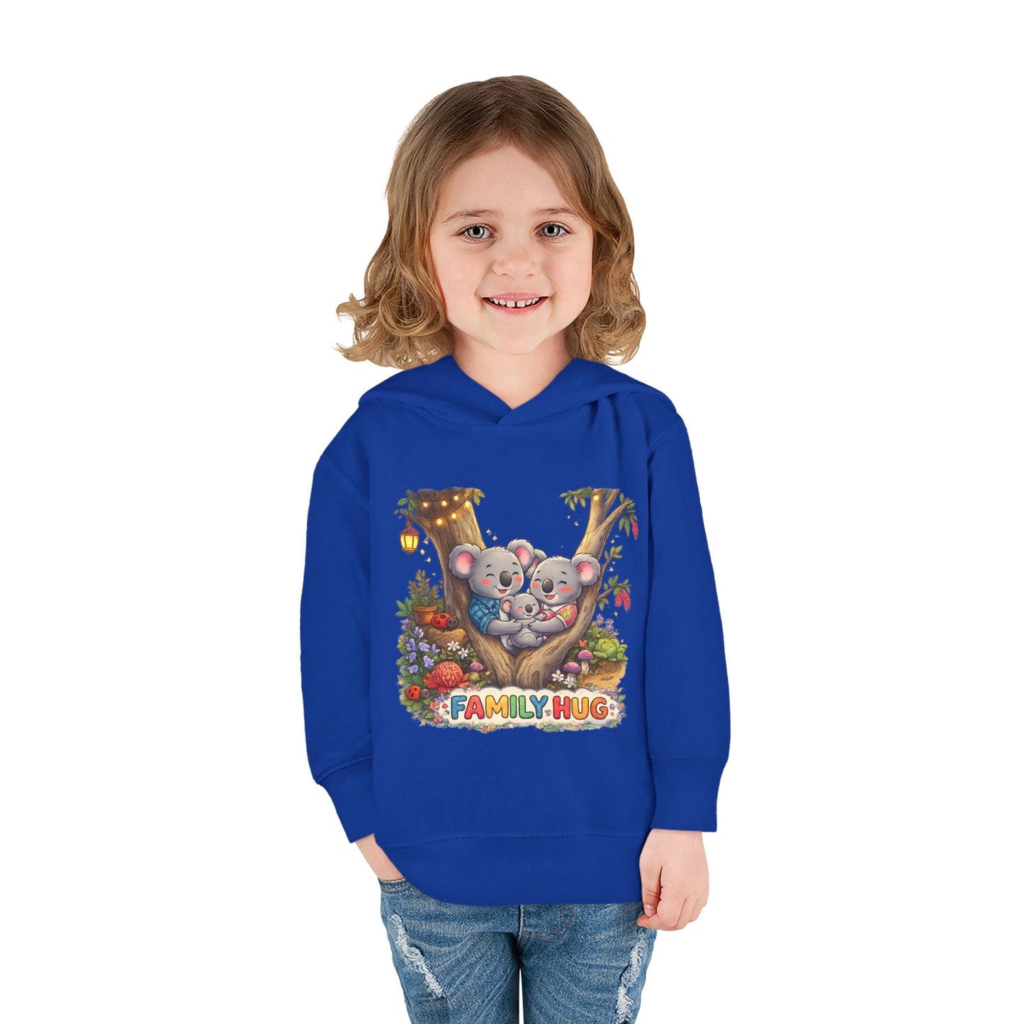 Family Hug Koala Toddler Pullover Fleece Hoodie