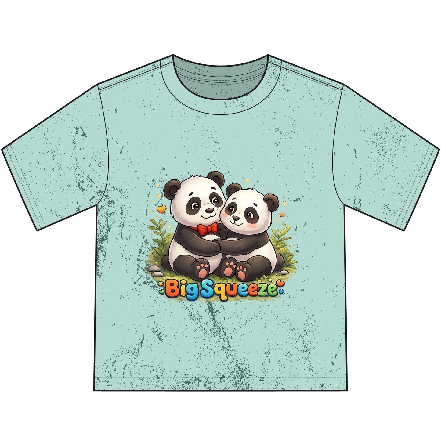 Big Squeeze Panda Heavyweight Color Blast Youth T-Shirt