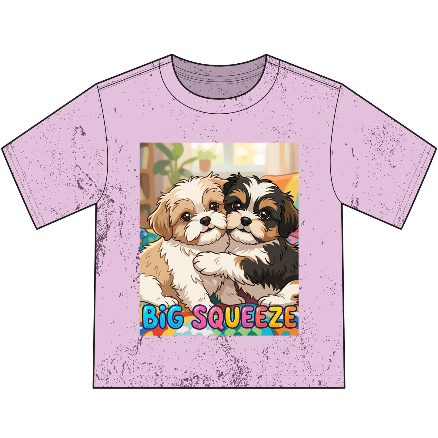 Big Squeeze Shih Tzu Heavyweight Color Blast Youth T-Shirt